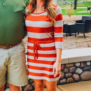 Michael Kors Orange and Tan Dress